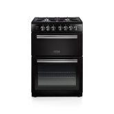 Rangemaster Professional+ 60cm 4 Ring Gas Hob Double Oven Dual Fuel Range Cooker