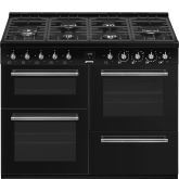 Smeg Concert 110cm 6 Burner Gas Hob Triple Oven Dual Fuel Range Cooker