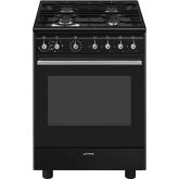 Smeg Concert 60cm 4 Burner Gas Hob Single Oven Dual Fuel Mini Range Cooker
