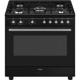 Smeg Concert 90cm 5 Burner Single Oven Dual Fuel Range Cooker