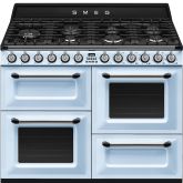 Smeg Victoria 110cm 7 Burner Gas Hob Double Oven + Grill Dual Fuel Range Cooker
