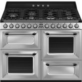 Smeg Victoria 110cm 7 Burner Gas Hob Double Oven + Grill Dual Fuel Range Cooker