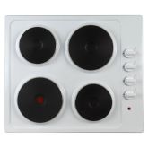 Statesman EH160WH 4 Zone Solid Plate White Electric Hob