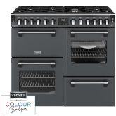 Stoves Richmond Deluxe 100cm 7 Burner Gas Hob Quad Oven Dual Fuel Range Cooker