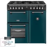Stoves Richmond Deluxe 90cm 5 Burner Gas Hob Triple Oven Dual Fuel Range Cooker