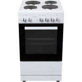 Willow WSE50W 50cm 4 Zone Solid Plate Hob Single Cavity Electric Cooker