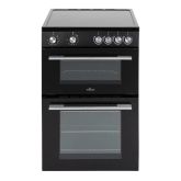 Willow WT60CCB/M 60cm 4 Zone Ceramic Hob Twin Cavity Electric Cooker