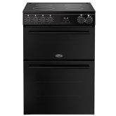 Belling Vision 60cm 4 Zone Induction Hob Double Oven Electric Mini Range Cooker