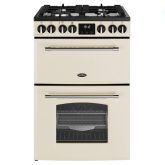 Belling Farmhouse 60cm 4 Burner Gas Hob Double Oven Dual Fuel Mini Range Cooker