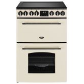 Belling Farmhouse 60cm 4 Zone Ceramic Hob Double Oven Electric Mini Range Cooker
