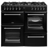 Belling Farmhouse 100cm 7 Burner Gas Hob Double Oven Dual Fuel Range Cooker
