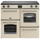 Belling Farmhouse 100cm 5 Zone Induction Hob Double Oven Electric Range Cooker