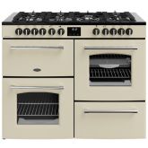 Belling Farmhouse 110cm 7 Burner Gas Hob Double Oven Dual Fuel Range Cooker