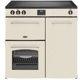 Belling Farmhouse 90cm 5 Zone Induction Hob Double Oven Electric Range Cooker
