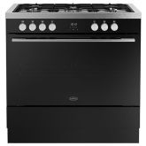 Belling Vision 90cm 5 Burner Gas Hob Single Oven Dual Fuel Range Cooker
