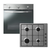 Candy Built-In Multifunction Single Electric Oven & 4 Burner Gas Hob Set