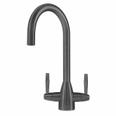 Caple Avel Dual Lever Gunmetal J-Spout Tap