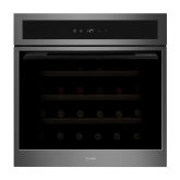 Caple WC6100GM Built In 77L Black Glass Wine Cooler