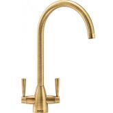 Franke Eiger Twin Lever Chrome Swan Tap