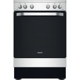 Hotpoint HS67G2PMX 60cm 4 Burner Gas Hob Single Oven Gas Cooker