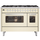 ILVE Torino 120cm 8 Burner Gas Hob Double Oven Dual Fuel Range Cooker