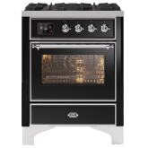 ILVE Majestic Milano 70cm 4 Burner Gas Hob Single Oven Dual Fuel Range Cooker