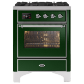 ILVE Majestic Milano 70cm 4 Burner Gas Hob Single Oven Dual Fuel Range Cooker