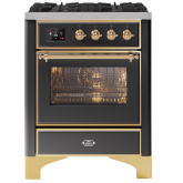 ILVE Majestic Milano 70cm 4 Burner Gas Hob Single Oven Dual Fuel Range Cooker