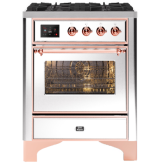 ILVE Majestic Milano 70cm 4 Burner Gas Hob Single Oven Dual Fuel Range Cooker
