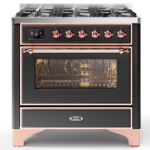 ILVE Majestic Milano 90cm 6 Burner Gas Hob Single Oven Dual Fuel Range Cooker