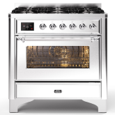 ILVE Majestic Milano 90cm 6 Burner Gas Hob Single Oven Dual Fuel Range Cooker