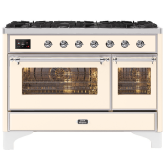 ILVE Majestic Milano 120cm 7 Burner Gas Hob Double Oven Dual Fuel Range Cooker