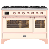 ILVE Majestic Milano 120cm 7 Burner Gas Hob Double Oven Dual Fuel Range Cooker