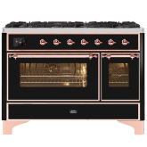 ILVE Majestic Milano 120cm 7 Burner Gas Hob Double Oven Dual Fuel Range Cooker