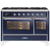 ILVE Majestic Milano 120cm 7 Burner Gas Hob Double Oven Dual Fuel Range Cooker