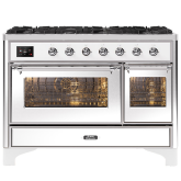 ILVE Majestic Milano 120cm 7 Burner Gas Hob Double Oven Dual Fuel Range Cooker