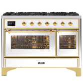 ILVE Majestic Milano 120cm 7 Burner Gas Hob Double Oven Dual Fuel Range Cooker