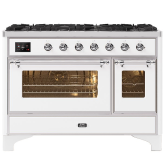 ILVE Majestic Milano 120cm 7 Burner Gas Hob Double Oven Dual Fuel Range Cooker