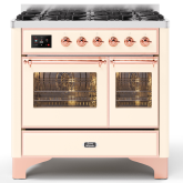 ILVE Majestic Milano 100cm 6 Burner Gas Hob Double Oven Dual Fuel Range Cooker