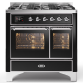 ILVE Majestic Milano 100cm 6 Burner Gas Hob Double Oven Dual Fuel Range Cooker