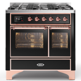 ILVE Majestic Milano 100cm 6 Burner Gas Hob Double Oven Dual Fuel Range Cooker