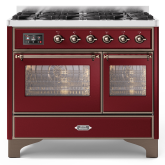 ILVE Majestic Milano 100cm 6 Burner Gas Hob Double Oven Dual Fuel Range Cooker