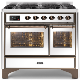ILVE Majestic Milano 100cm 6 Burner Gas Hob Double Oven Dual Fuel Range Cooker