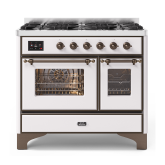ILVE Majestic Milano 100cm 6 Burner Gas Hob Double Oven Dual Fuel Range Cooker