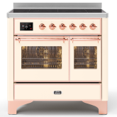 ILVE Majestic Milano 100cm 6 Zone Induction Hob Twin Oven Electric Range Cooker