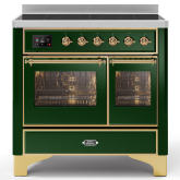 ILVE Majestic Milano 100cm 6 Zone Induction Hob Twin Oven Electric Range Cooker