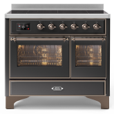 ILVE Majestic Milano 100cm 6 Zone Induction Hob Twin Oven Electric Range Cooker