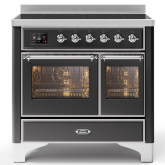 ILVE Majestic Milano 100cm 6 Zone Induction Hob Twin Oven Electric Range Cooker