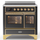 ILVE Majestic Milano 100cm 6 Zone Induction Hob Twin Oven Electric Range Cooker
