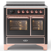 ILVE Majestic Milano 100cm 6 Zone Induction Hob Twin Oven Electric Range Cooker